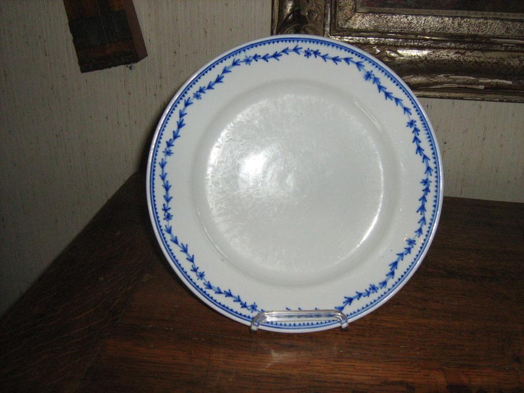 1 assiette plate en porcelaine de Tournai, Ophalen of Verzenden