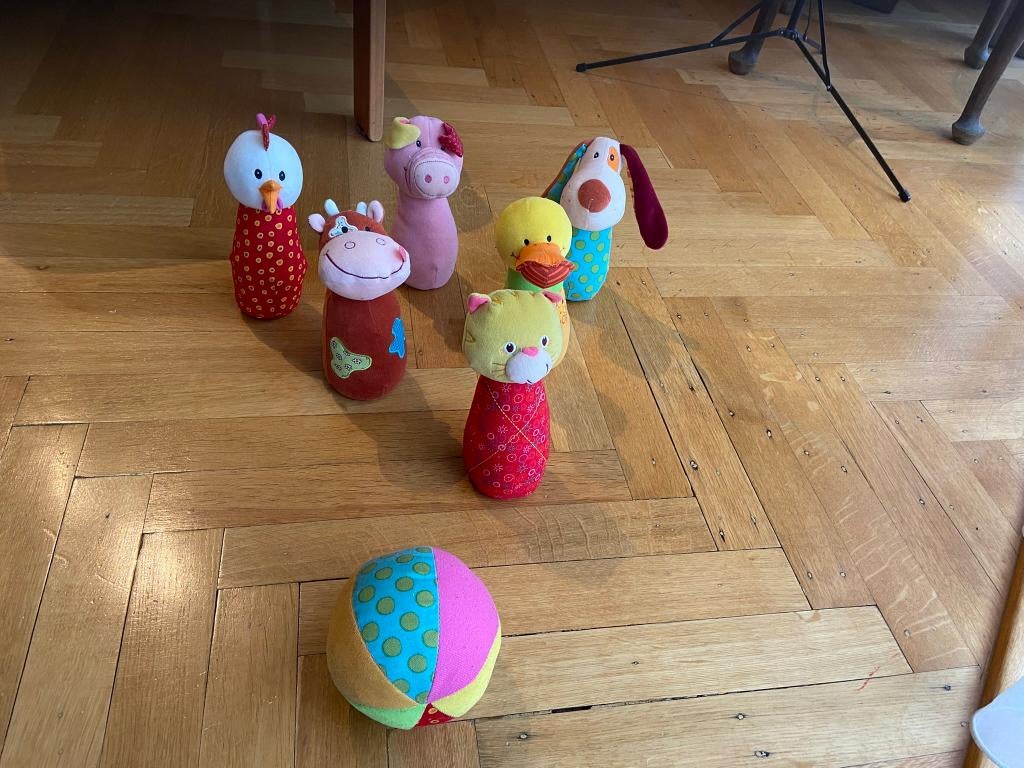 Lilliputiens Jeu de quilles + balle / bowling, Enlèvement, Utilisé, Garçon ou Fille