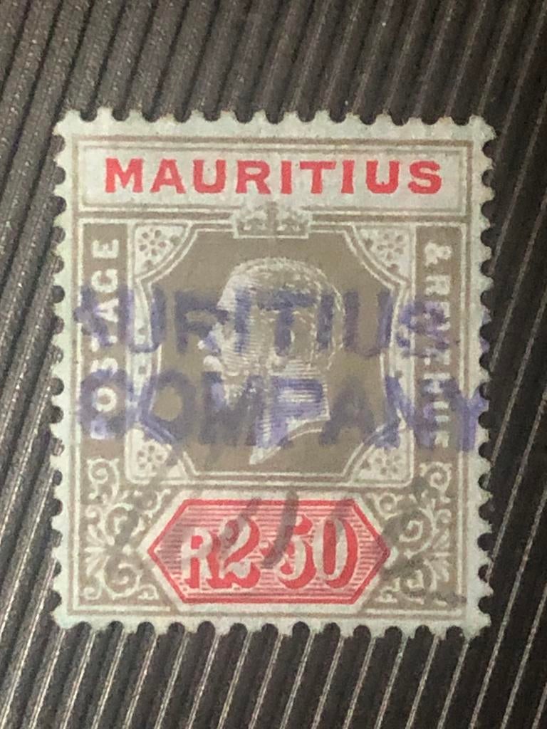 Mauritius frankeerinkomsten 2 roepies 50, Ophalen of Verzenden, Postfris