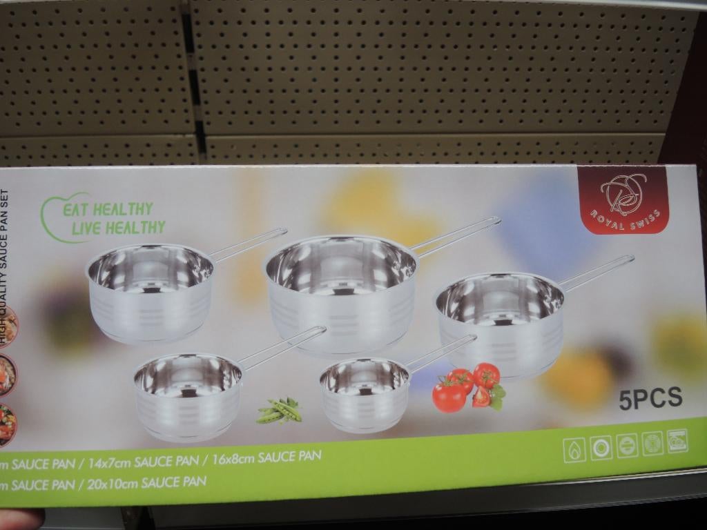 Saucepan inox nieuw!, Huis en Inrichting, Keuken | Potten en Pannen, Inox, Qw, Nieuw, Ophalen of Verzenden
