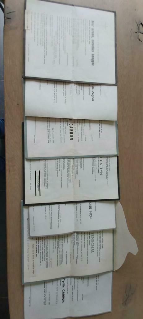 Rouwbrieven 1974 tot 79, Verzamelen, Ophalen of Verzenden