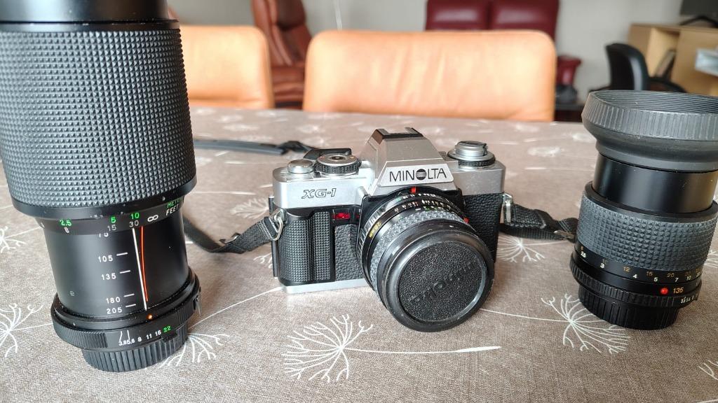Appareil photo Minolta avec objectifs, Enlèvement, Comme neuf, Minolta