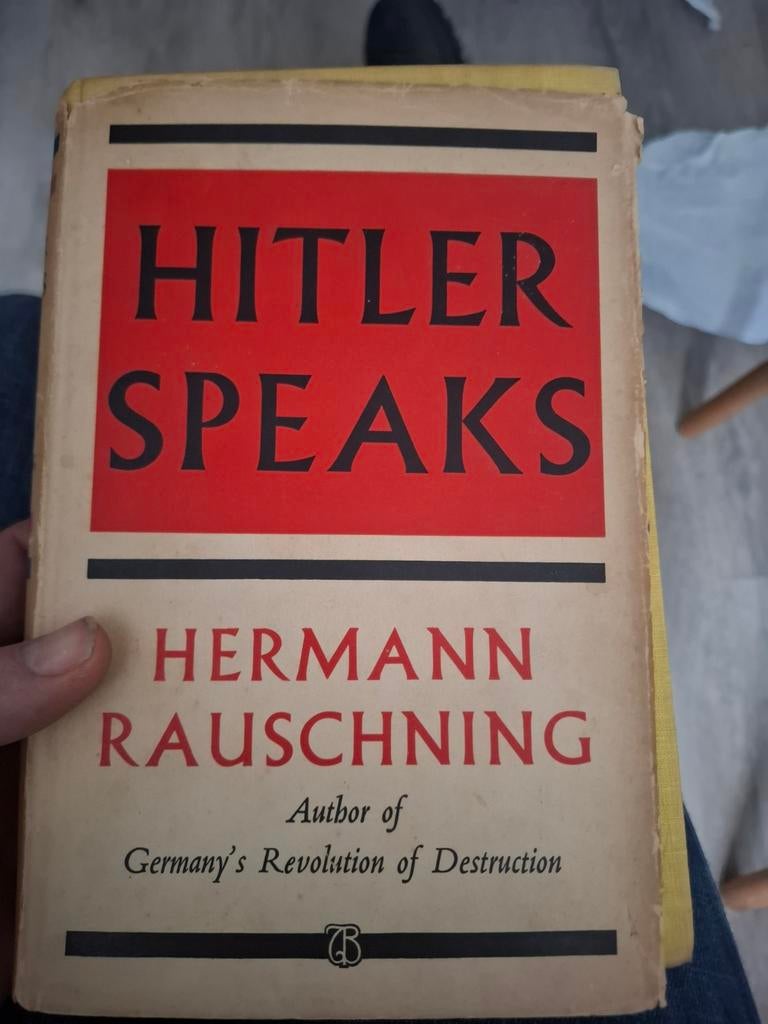 Hitler Speaks – Hermann Rauschning (1940), Verzamelen, Ophalen of Verzenden