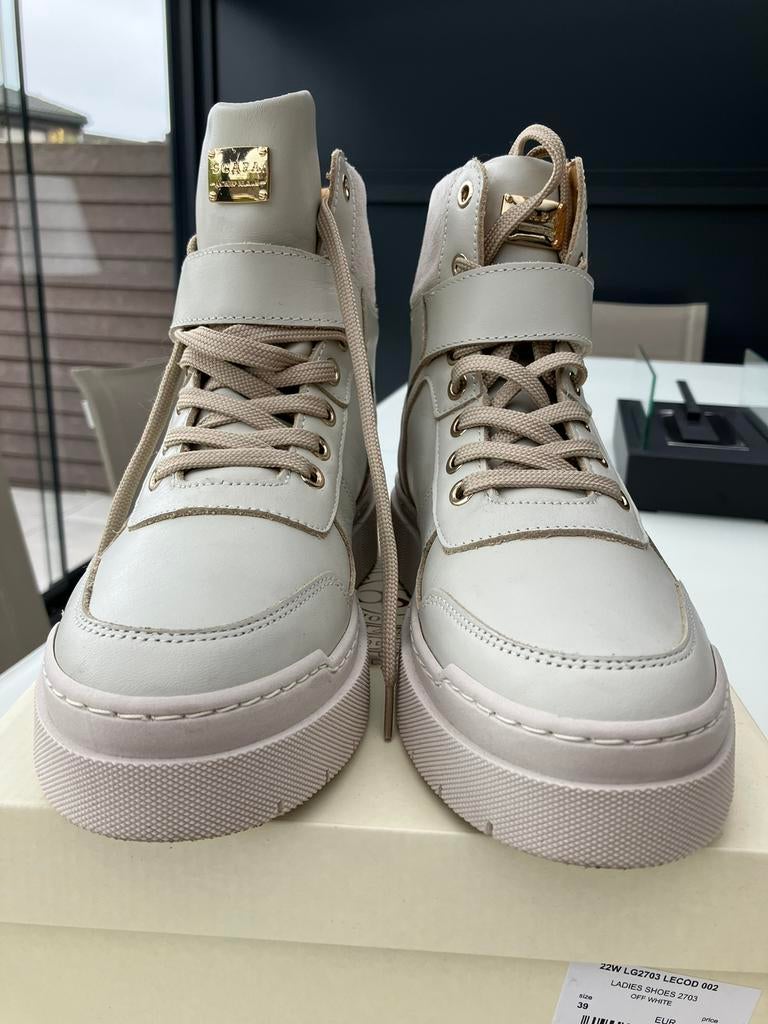 Dames sneakers Scapa maat 39, Ophalen, Zo goed als nieuw, Beige, Sneakers