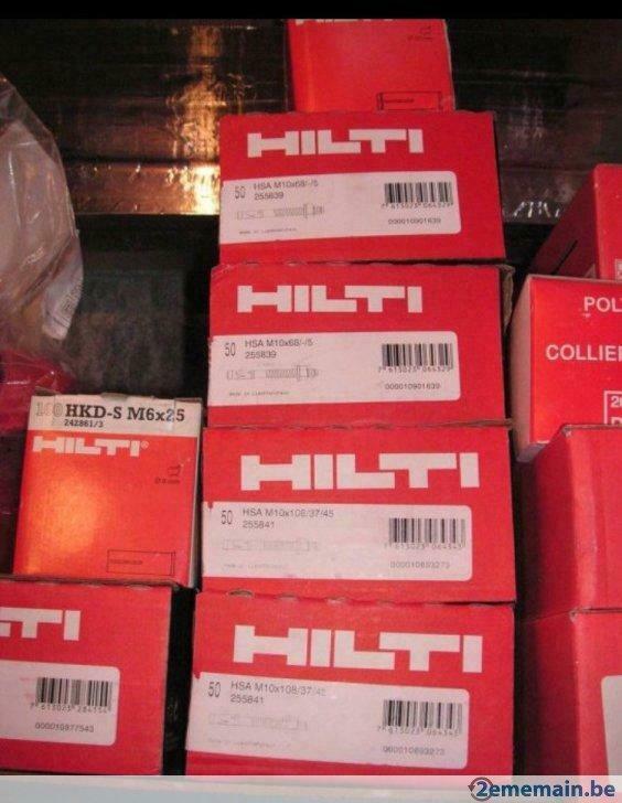 Boulons d'ancrage et Chevilles femelle à frapper - Hilti, Ophalen, Nieuw