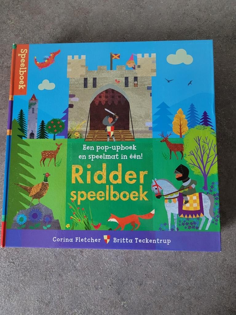 Pop-up boek Ridderspeelboek met openvouwbare speelkaart, Boeken, Kinderboeken | Baby's en Peuters, Ophalen, Zo goed als nieuw