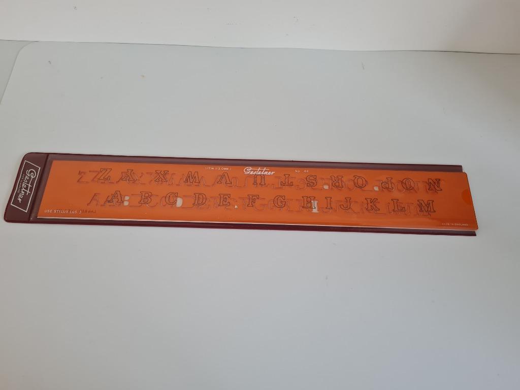 Lettersjabloon Gestetner  1/2 IN = 13 mm  n144, Enlèvement ou Envoi