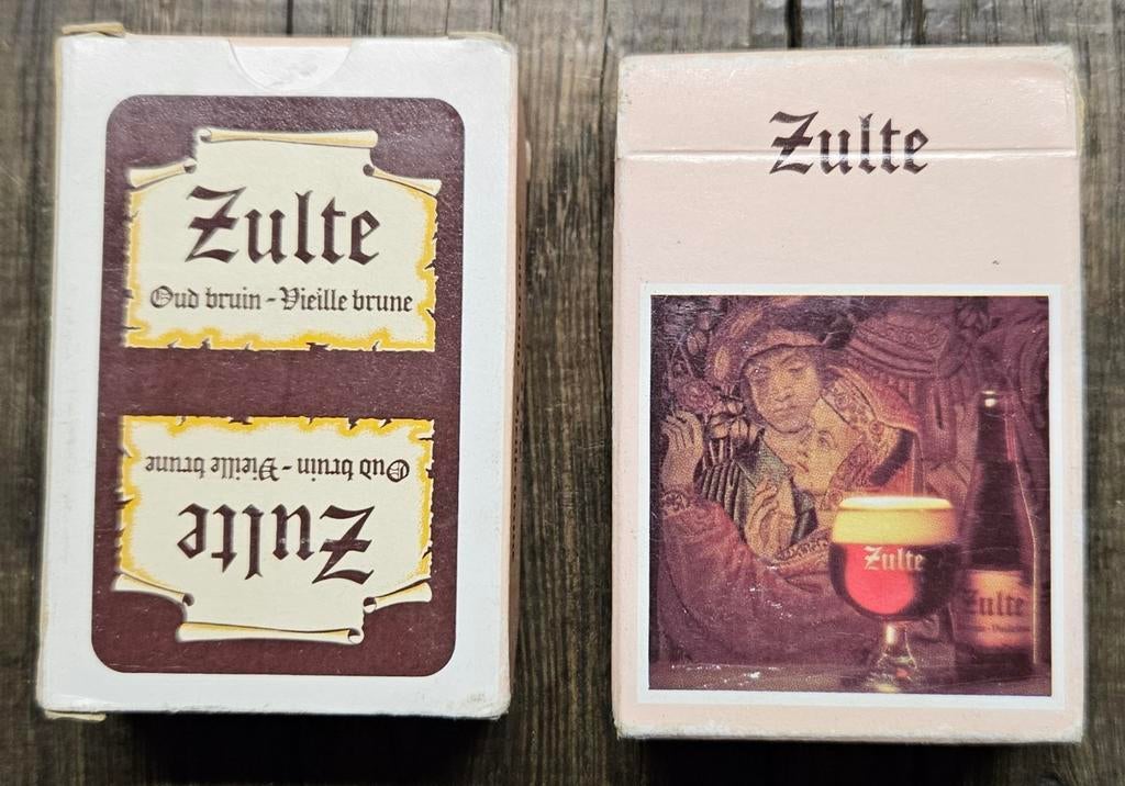 Zulte oud Bruin mini speelkaarten
Dit is een set, Ophalen of Verzenden, Zo goed als nieuw, Speelkaart(en)