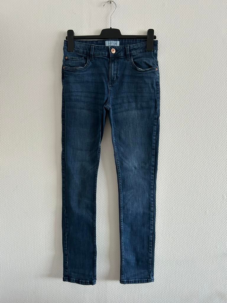 Donkerblauwe skinny stretch jeans the slim C&A maat 164, Kinderen en Baby's, Kinderkleding | Maat 164, Broek, C&A, Meisje, Ophalen of Verzenden