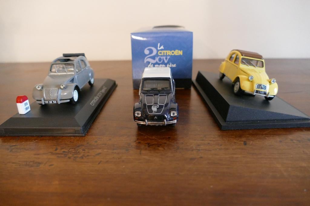 Citroën 2CV (serie 2) miniaturen, Ophalen of Verzenden, Zo goed als nieuw, Auto, Overige merken
