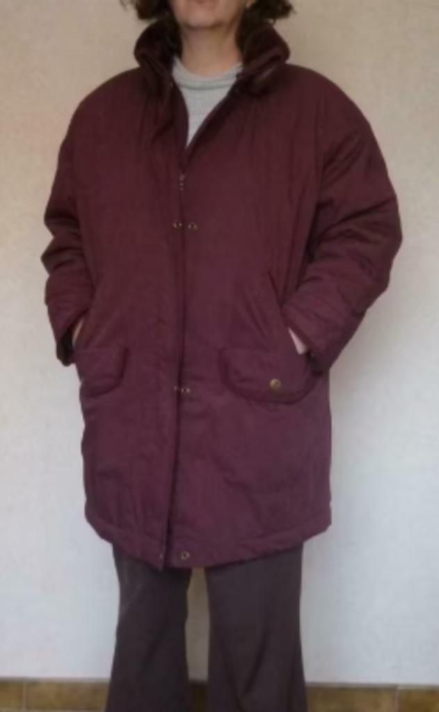 bordeaux halflange winterjas M/L, Kleding | Dames, Jassen | Winter, Ophalen of Verzenden, Gedragen
