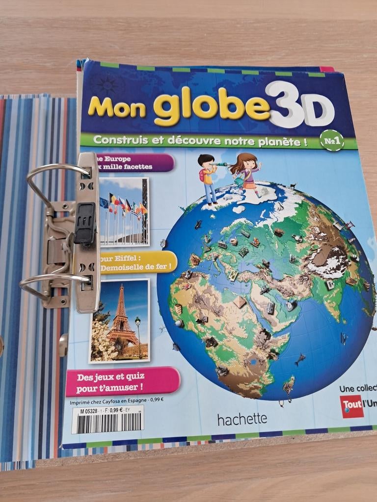 Mon globe 3 D collection Hachette, Enlèvement