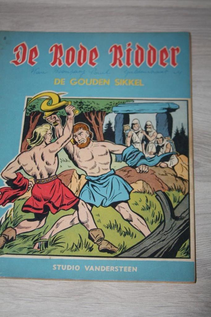 1e druk nr 8 De Rode Ridder ( Willy Vandersteen )1961, Enlèvement ou Envoi, Willy Vandersteen, Une BD, Utilisé