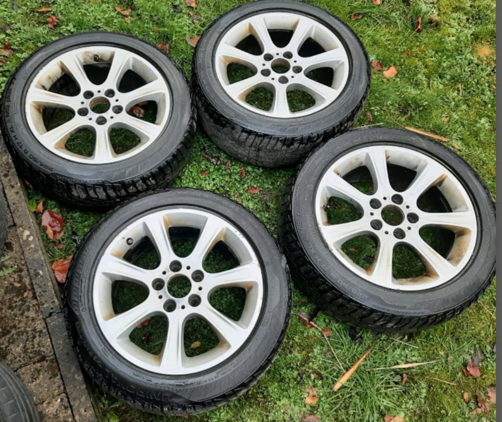 4 originele BMW 17 inch lichtmetalen velgen (5×120), Ophalen, Gebruikt, BMW