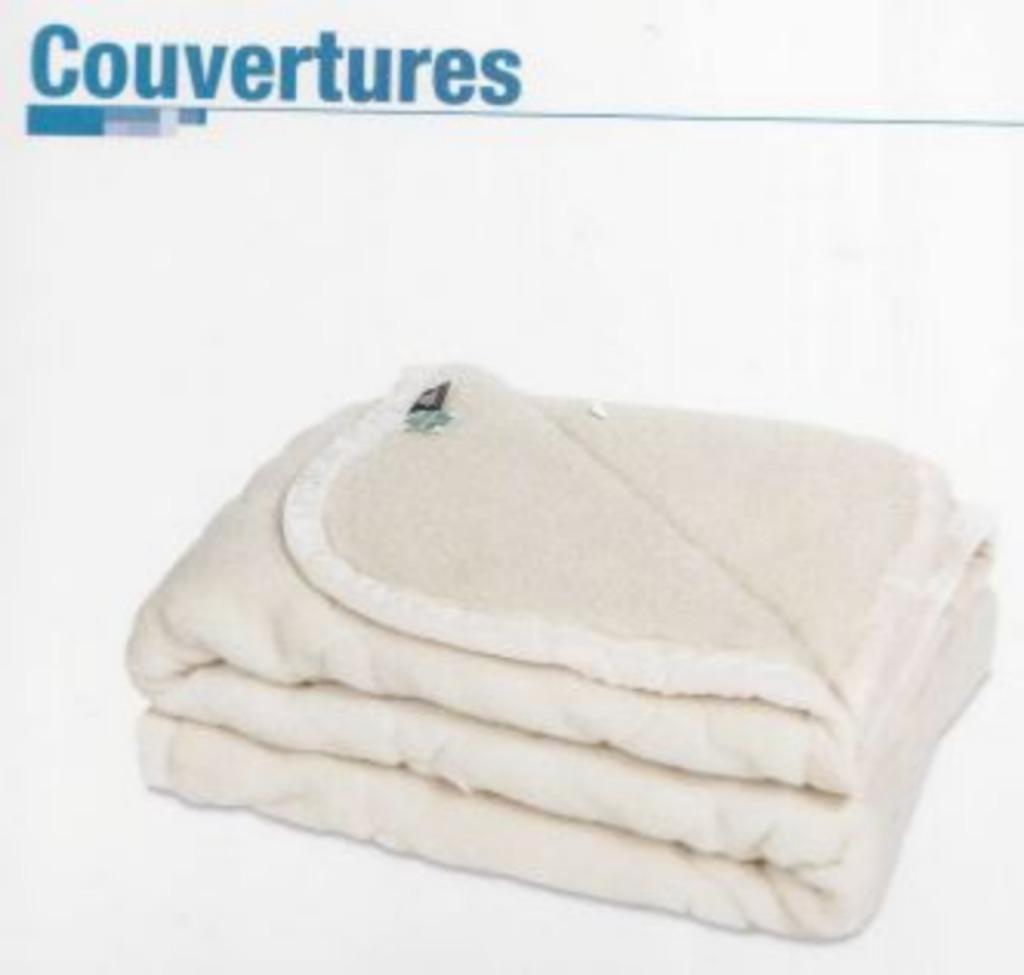 couverture en laine de merinos, Maison & Meubles, Chambre à coucher | Linge de lit, Enlèvement, Comme neuf