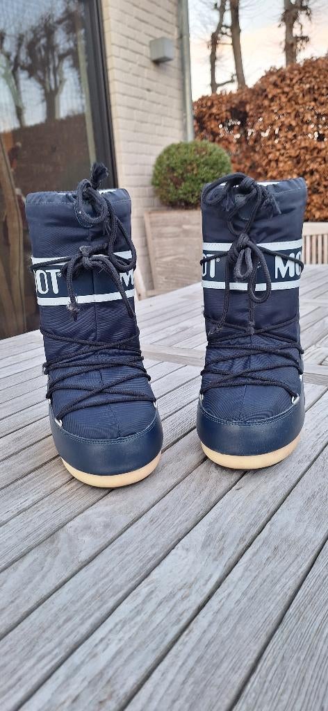 Moon Boots - Sneeuwlaarzen 31/34 - Blauw, Neuf, Enlèvement, Bottes, Garçon ou Fille