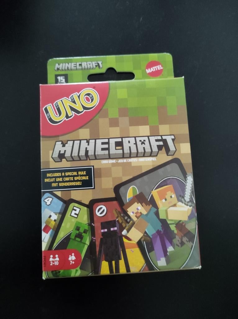 Uno Minecraft, Mattel, nieuw, Vijf spelers of meer, Ophalen of Verzenden, Nieuw, Mattel games