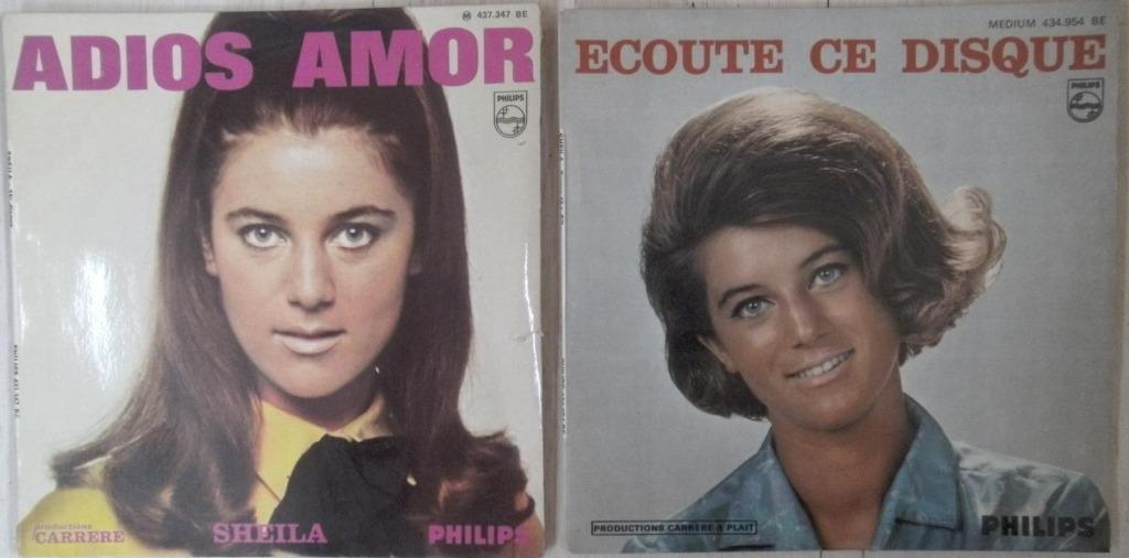 twee oude singles van Sheila, Enlèvement ou Envoi