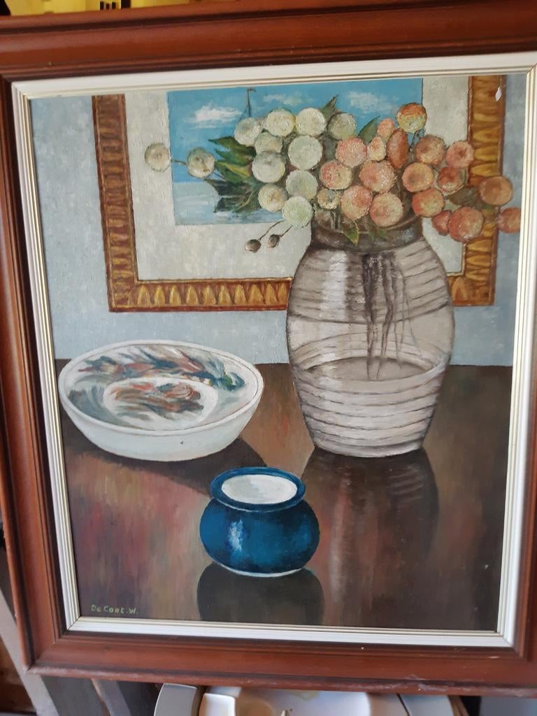 Schilderij stilleven, Ophalen, Gebruikt, Oorspronkelijke maker, Schilderij