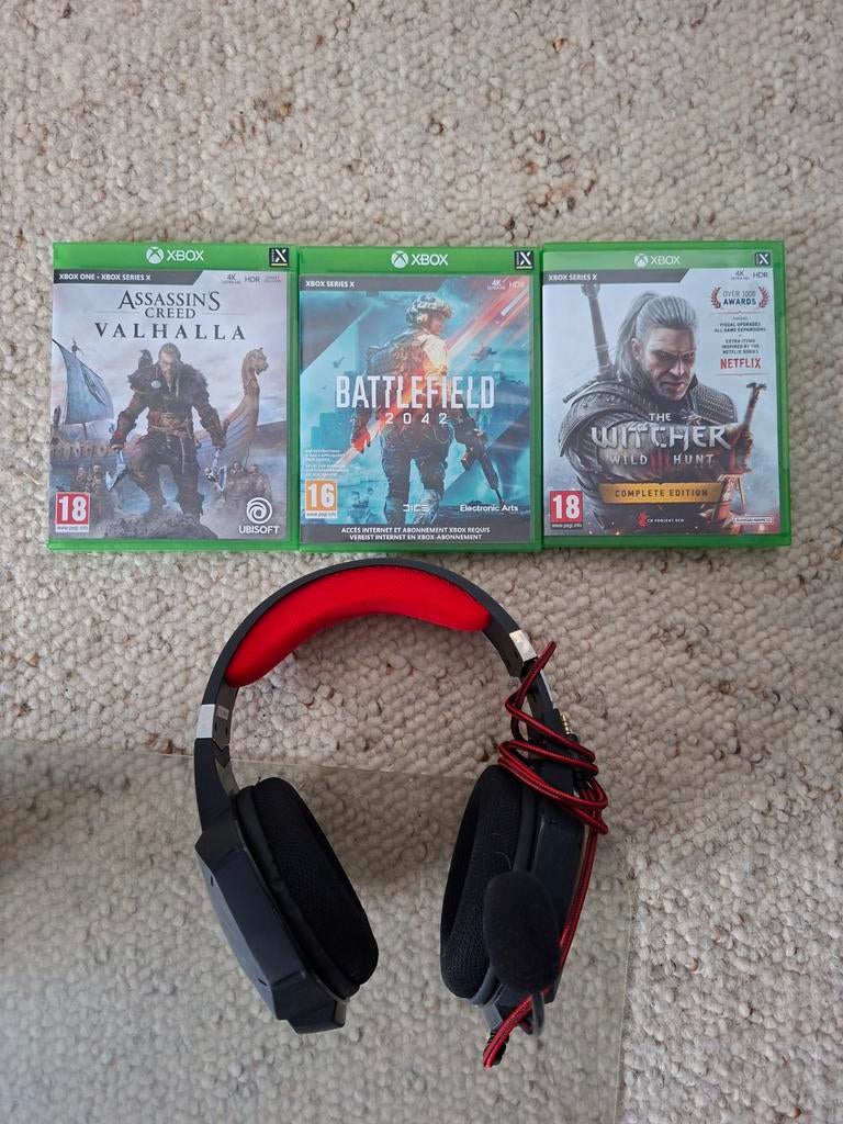 Lot spellen + headset, Games en Spelcomputers, Ophalen of Verzenden