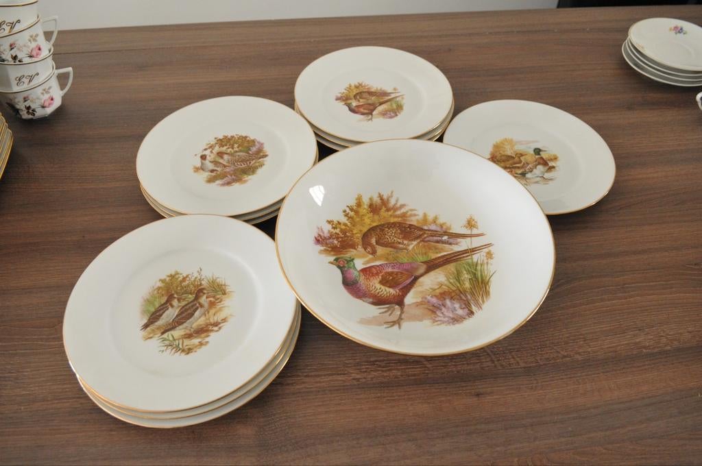 Service à volaille Domino Limoges – grand plat + assiette, Enlèvement