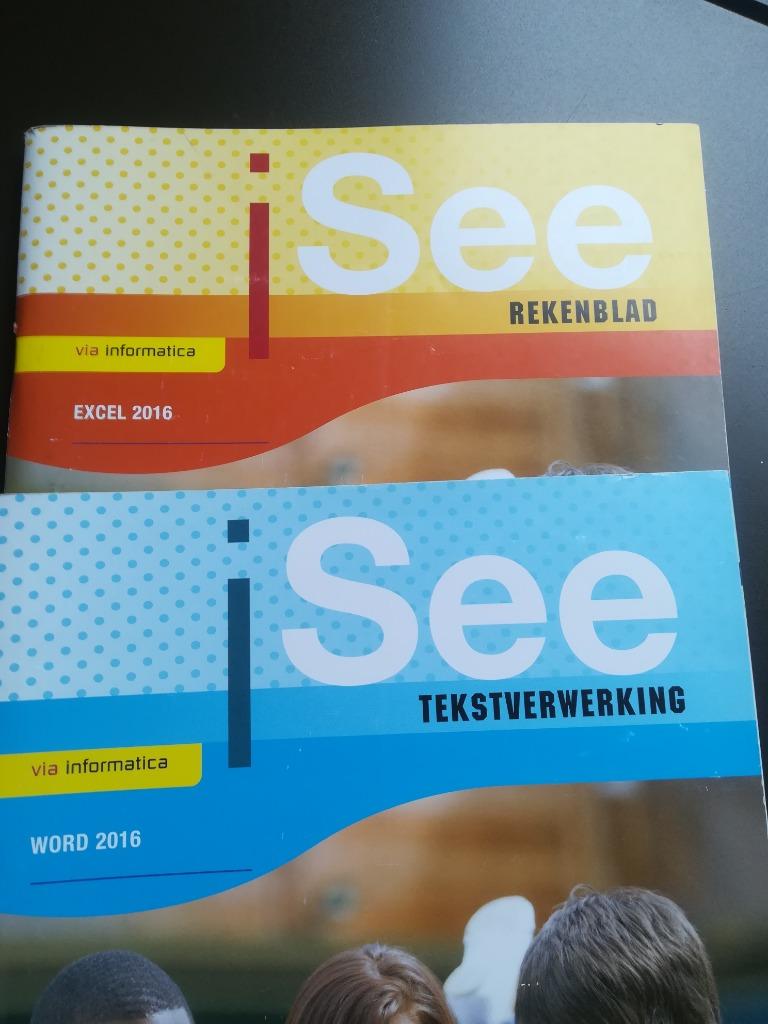 iSee informatica tekstverwerking/rekenblad, Boeken, Schoolboeken, Ophalen, Zo goed als nieuw, ASO, Informatica en Computer