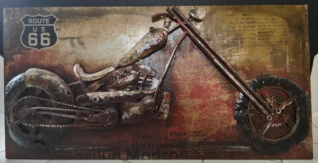 Metalen schilderij, Ophalen