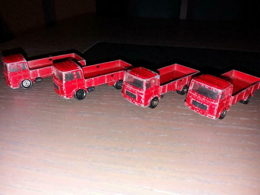 Majorette Saviem 4 stuks 1/100, Ophalen of Verzenden, Gebruikt