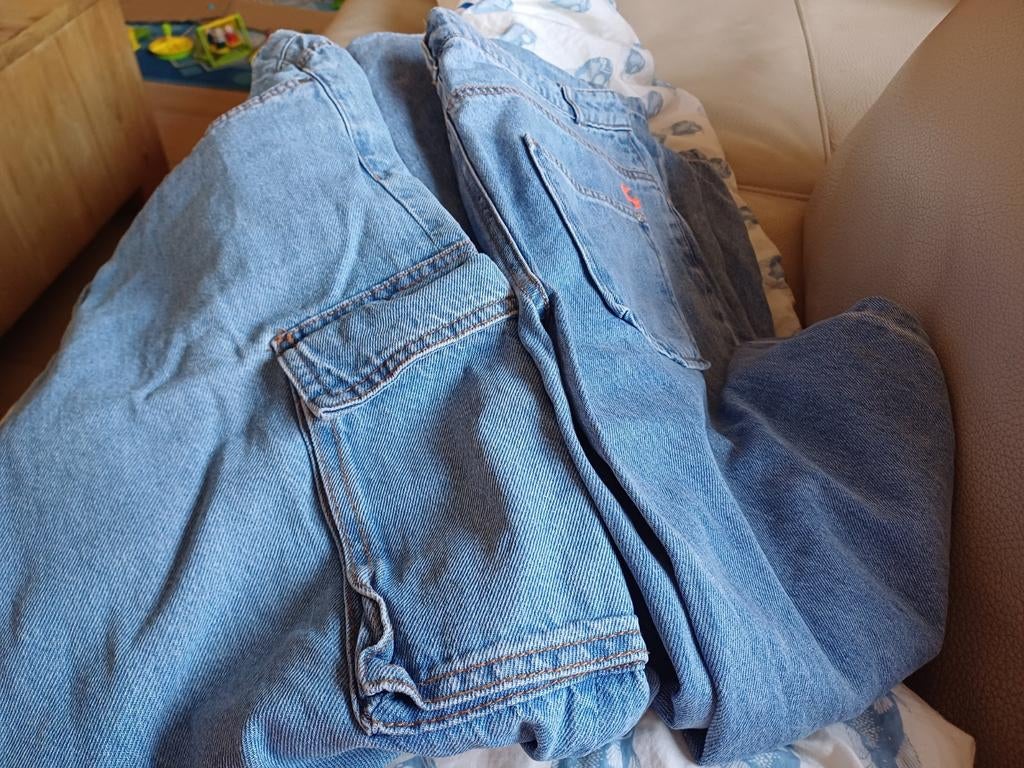 Jeansbroek baggy (2stuks), Ophalen, Zo goed als nieuw