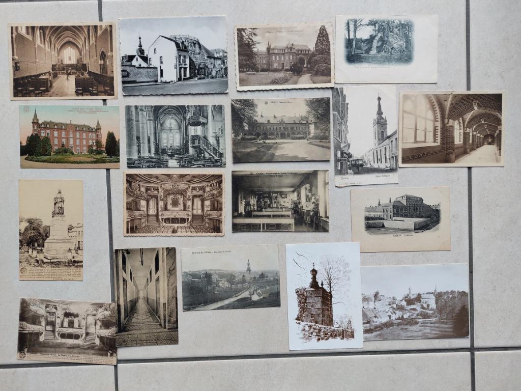 lot  oude postkaarten van Chimay, Verzenden