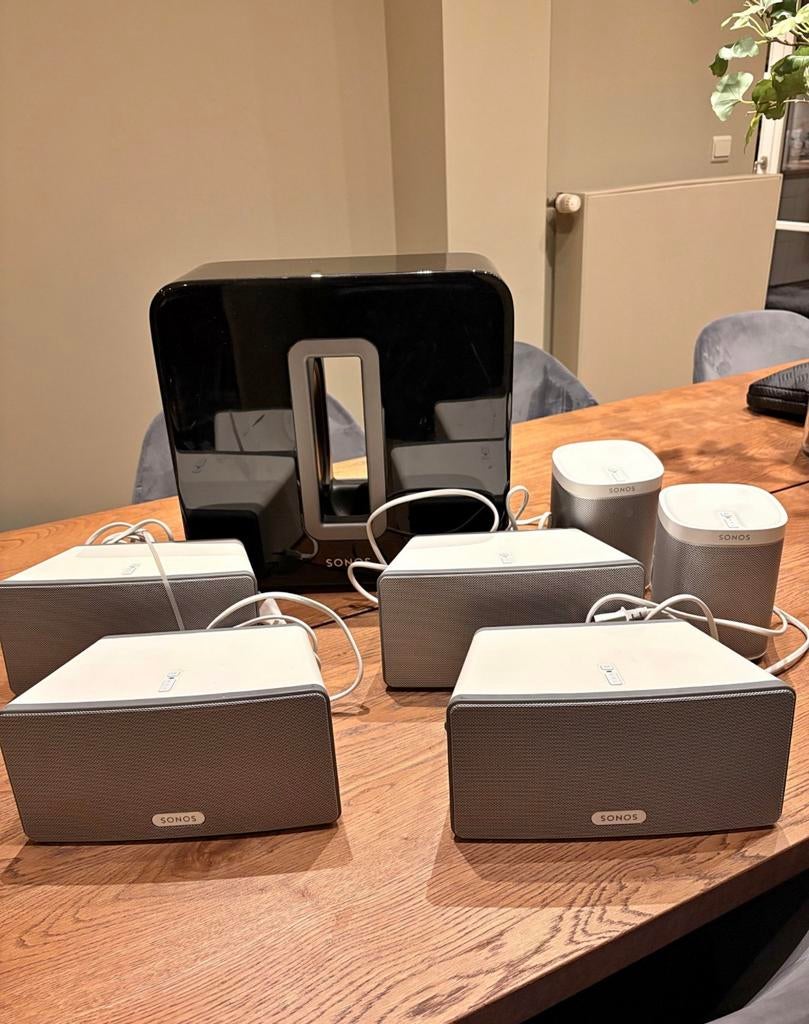 Sonos play 1 & 3 & sub, TV, Hi-fi & Vidéo, Enlèvement ou Envoi, Comme neuf