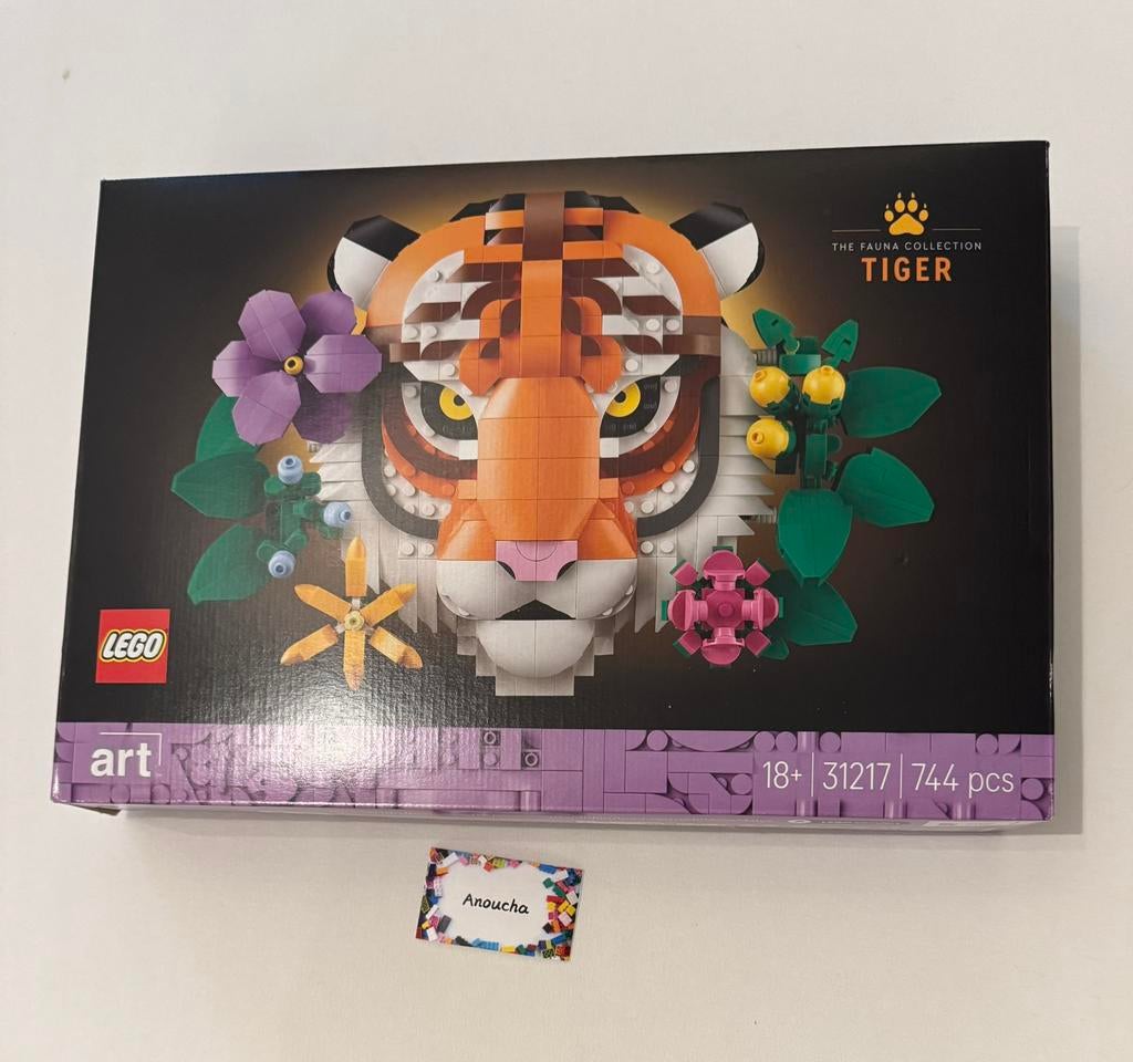 Lego 31217 Lego art Fauna collectie Tijger, Ophalen of Verzenden, Zo goed als nieuw, Lego