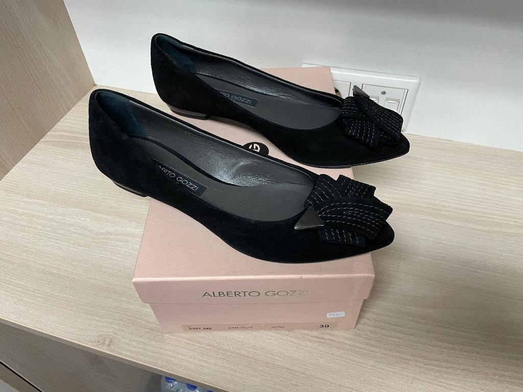 Pompe Ballerine Alberto Gozzi Camoscio A907-360 39 Pumps, Neuf, Escarpins, Enlèvement, Alberto Gozzi