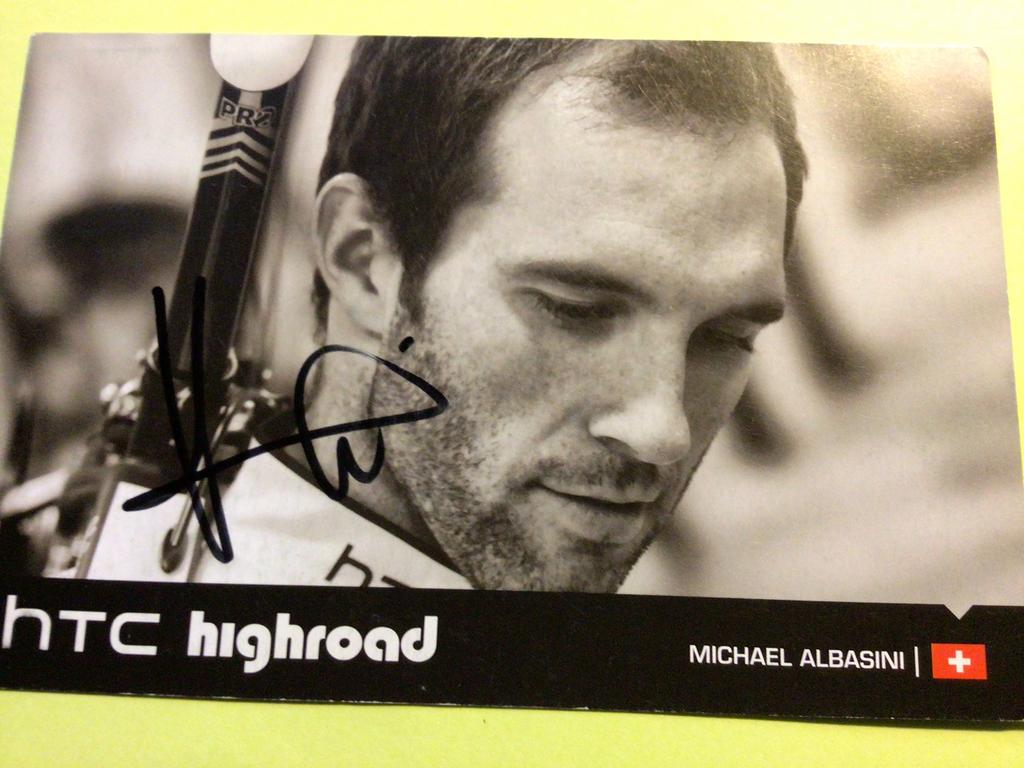 wielerkaart 2011 team htc highroad michael albasini  signe, Verzenden, Zo goed als nieuw