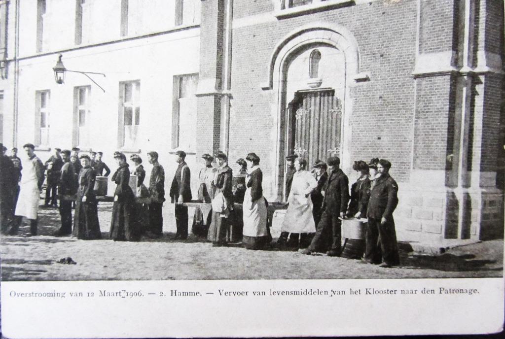 ZICHTKAART HAMME- OVERSTROMING VAN 12 MAART 1906, Ophalen of Verzenden, Ongelopen, Stad of Dorp