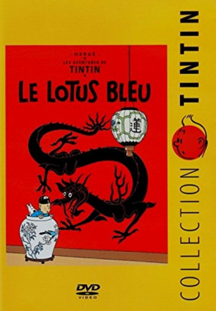 TINTIN COLLECTION PRESTIGE  N° 1  LE LOTUS BLEU  DVD  BOEKJE, Enlèvement ou Envoi, Tous les âges, Européen, Autres types