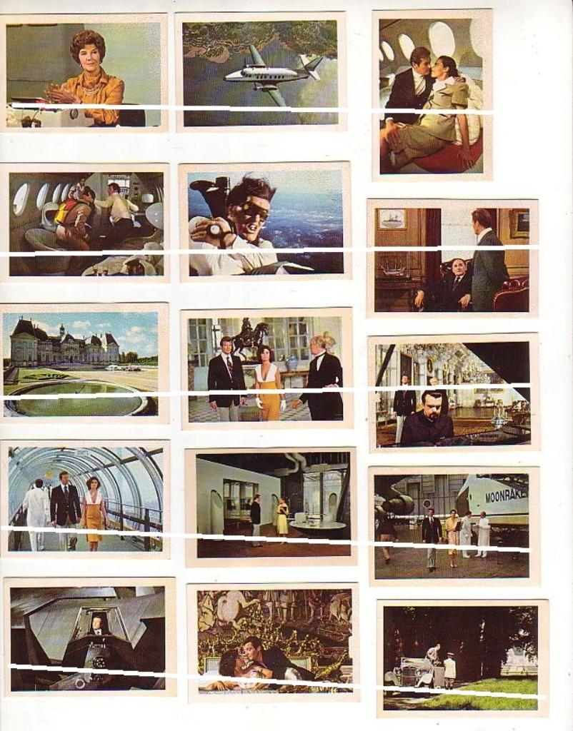 Vanderhout 1979/James Bond - Moonraker/90 autocollants, Collections, Envoi, Utilisé, Film, Photo ou Carte
