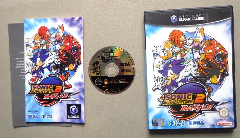 Sonic Adventure 2 Battle voor de Nintendo GameCube Compleet, Games en Spelcomputers, Ophalen of Verzenden, Zo goed als nieuw