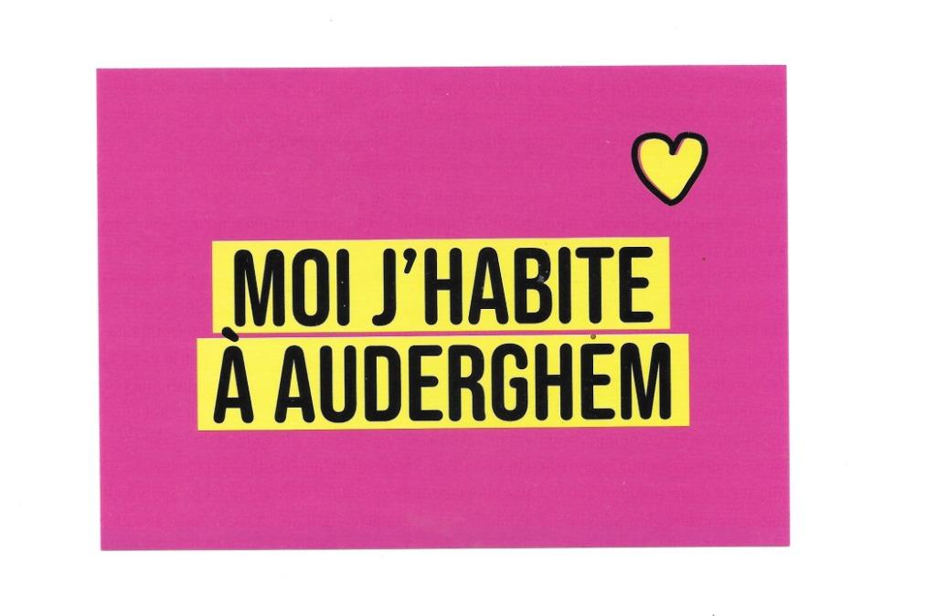 Autocollant MOI J'HABITE AUDERGHEM, Collections, Envoi, Neuf, Autres types
