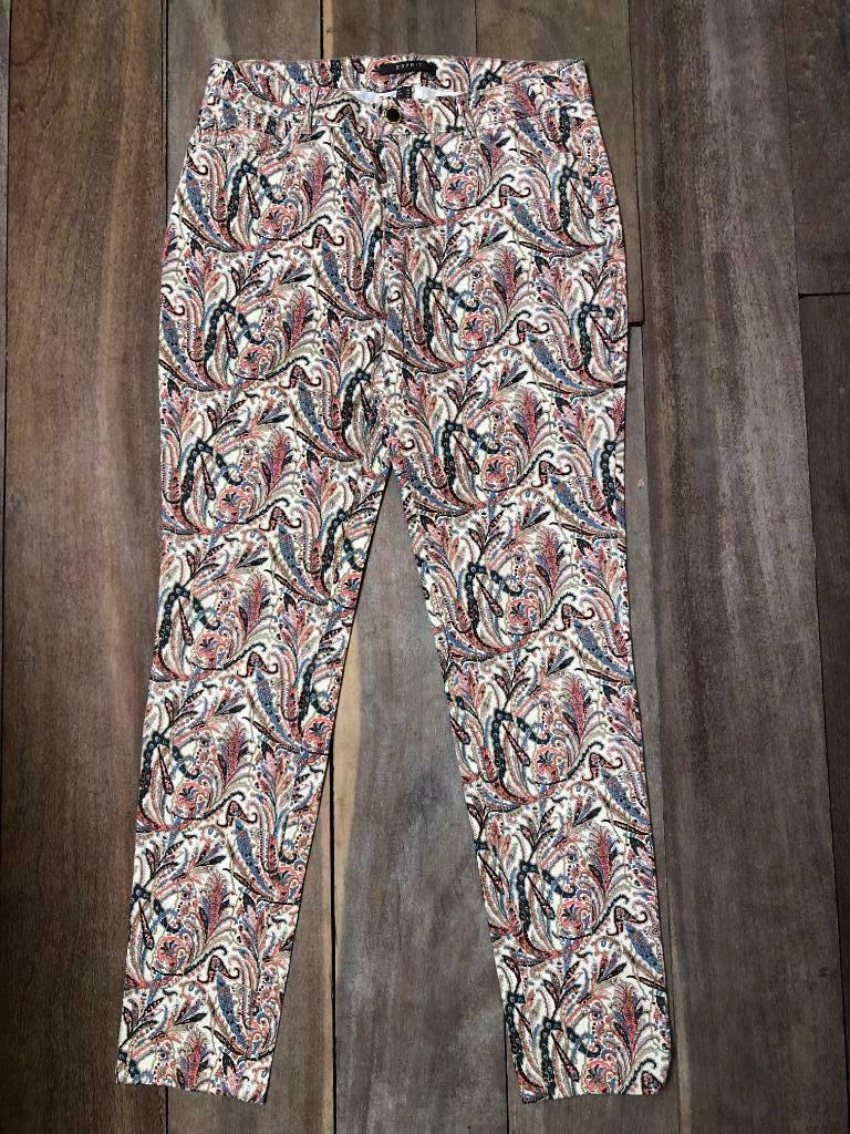 Esprit jeans in bedrukt canvas met paisley patroon, maat 38, Overige kleuren, Verzenden, W30 - W32 (confectie 38/40), Gedragen