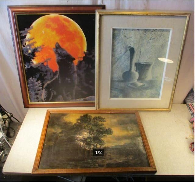 5 Mooie Kunstwerken allerlei, Huis en Inrichting, Woonaccessoires | Schilderijen, Tekeningen en Foto's, Ophalen of Verzenden, Zo goed als nieuw