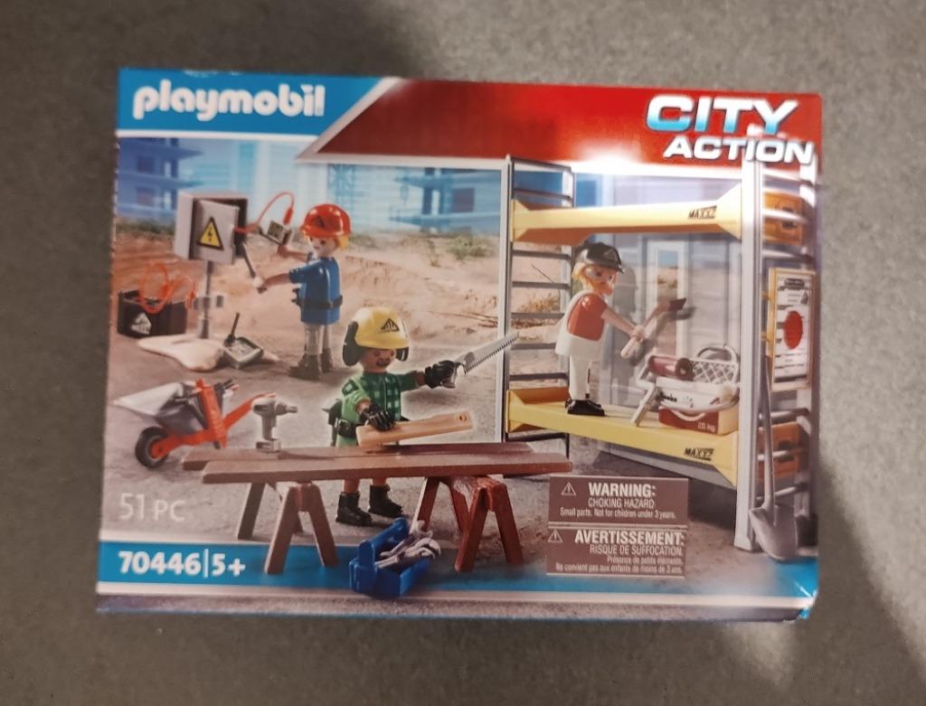 Playmobil City Action Stelling met bouwvakker (70446) - nieu, Ophalen of Verzenden, Nieuw, Complete set