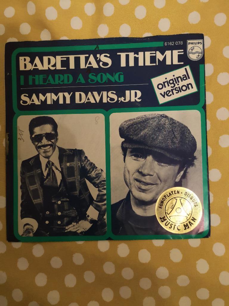 SAMMY DAVIS,JR BARETTA4S THEME(bpost gratis), Gebruikt, 7 inch, Single, Ophalen of Verzenden