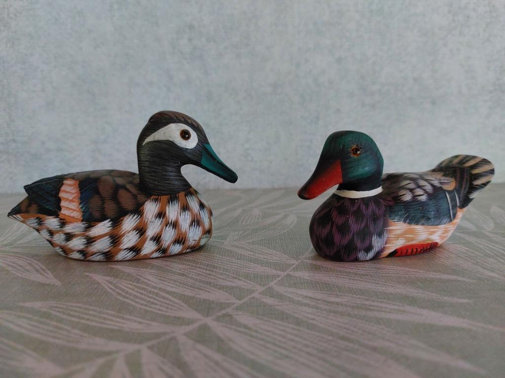 Vintage Hand Carved & Painted Duck from China, Antiquités & Art, Art | Art non-occidental, Chine, Enlèvement, Peint