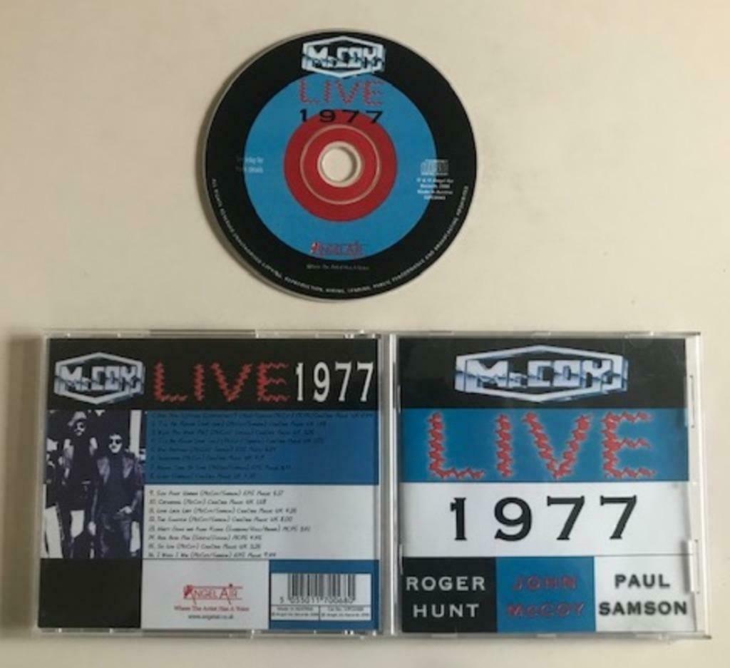cd McCoy live 1977 -john McCoy paul samson roger hunt gillan, Ophalen of Verzenden, Zo goed als nieuw