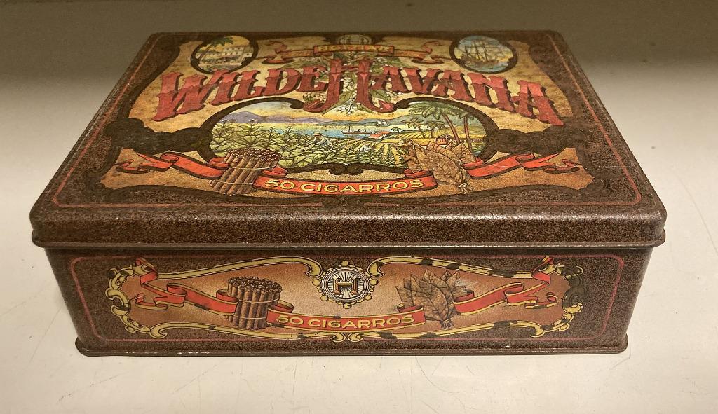 Oud blik Hofnar Wilde Havana sigaren, Verzamelen, Blikken, Ophalen of Verzenden, Gebruikt, Overige, Overige merken