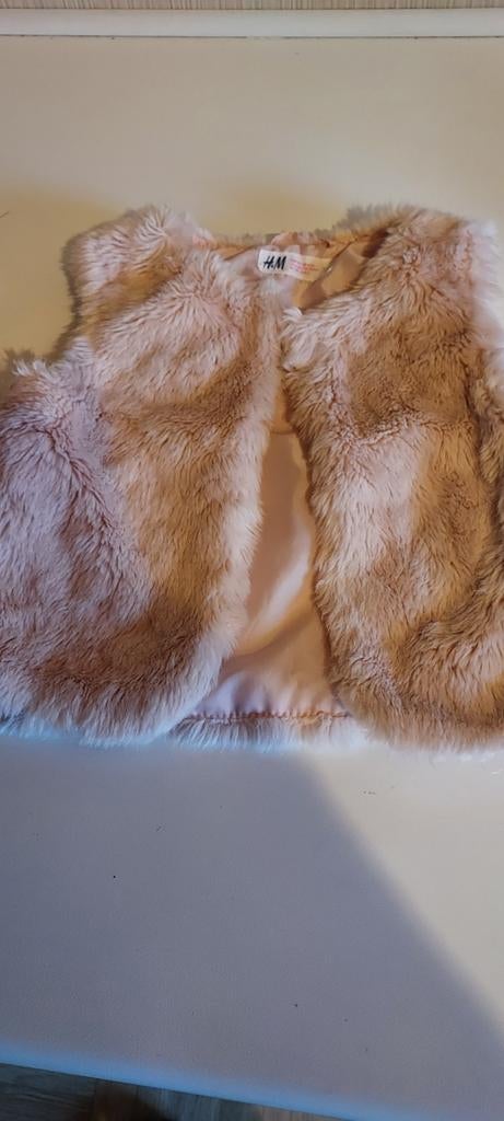 Teddy jasje maat 110 goede staat zalm-roze kleur, Ophalen of Verzenden, Zo goed als nieuw