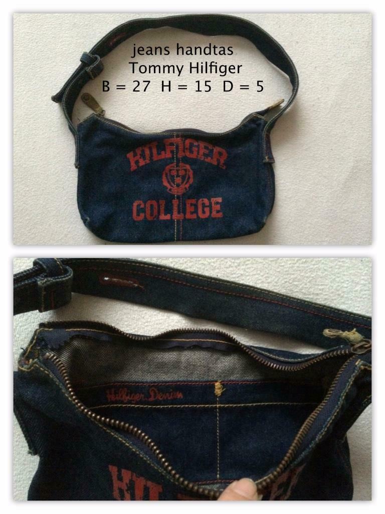 handtas Tommy Hilfiger jeans, Ophalen of Verzenden, Gebruikt, Blauw, Schoudertasje