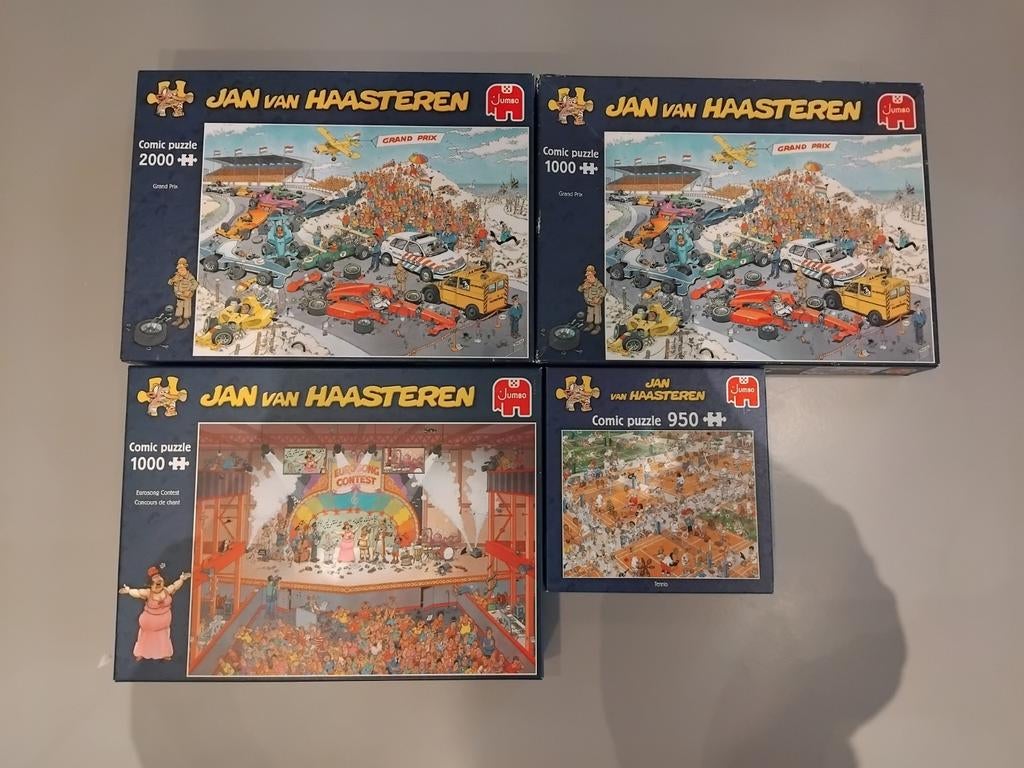 4 Jan van Haasteren puzzels, Ophalen of Verzenden