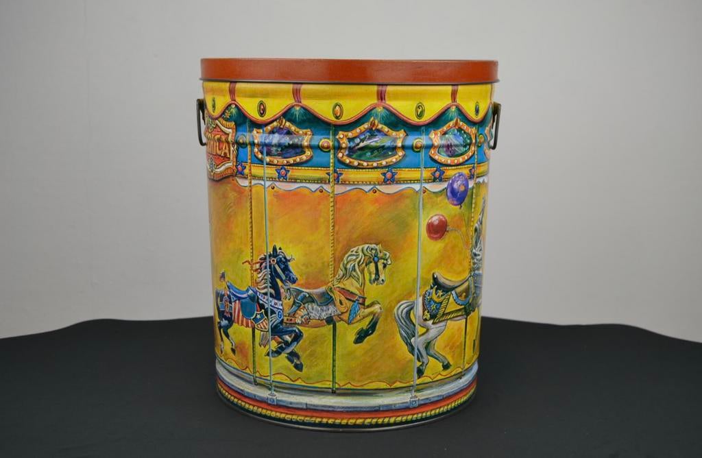 Carousel Ton en étain avec des tigres et des chevaux Dentzel, Enlèvement ou Envoi, Comme neuf, Autre, Autres marques